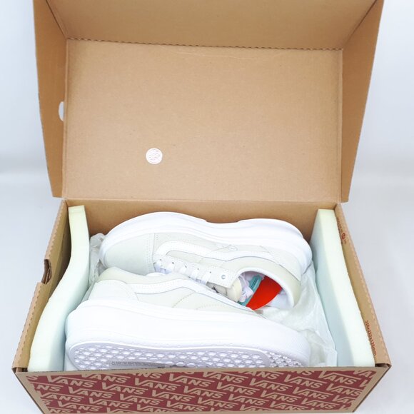 Vans Old Skool Overt CC Stacked Platform Shoe Sneaker Sand Beige Womens Size NEW - Picture 11 of 11